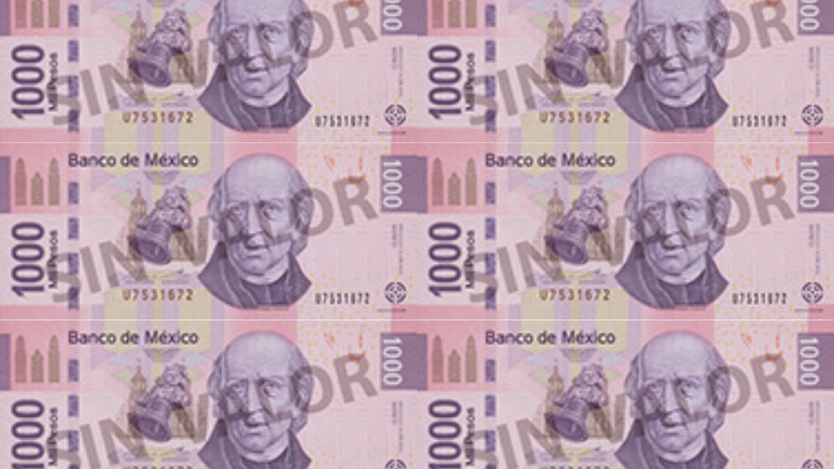 Banxico pone en proceso de retiro el billete de mil pesos de la Familia F con la imagen de Miguel Hidalgo.