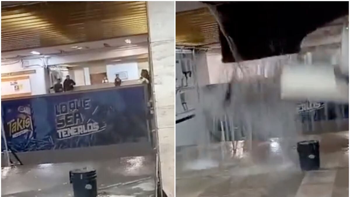 El servicio de transporte presentó problemas por las fuertes lluvias. (Especial)