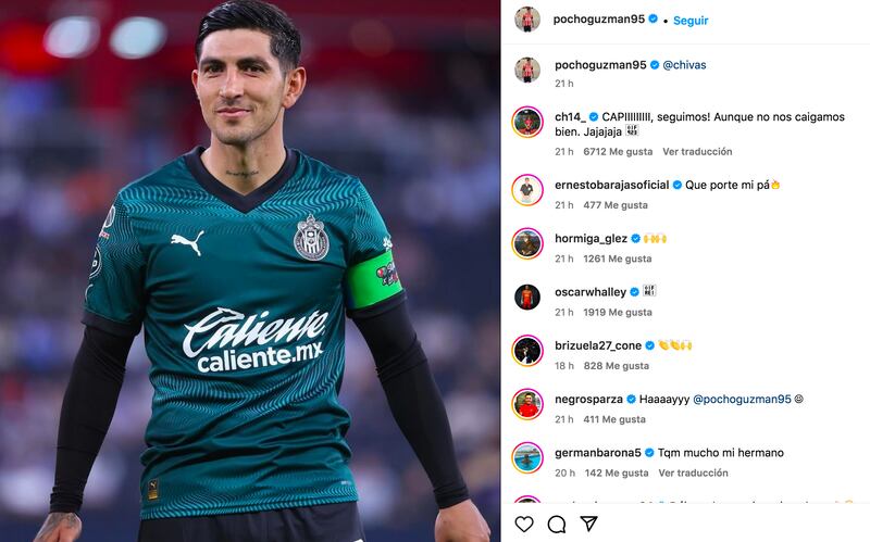 Chicharito lanzó polémico mensaje a Pocho Guzmán.