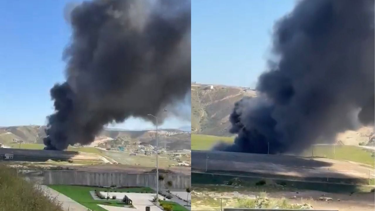 Incendio en ducto de Pemex