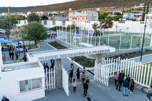 Entrega Rodrigo Monsalvo parque recreativo en La Pradera en beneficio de más de 19 mil marquesinos