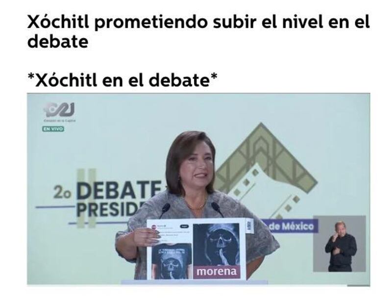 Memes del segundo debate presidencial