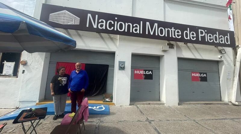 Nacional Monte de Piedad en huelga