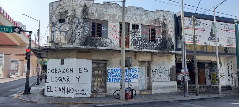 En ruinas, con pintas y abandono por años así están varias edificaciones.