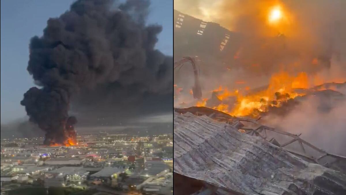 Incendio en Tijuana.