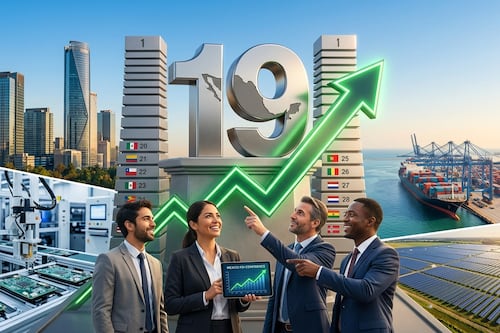 México ya está en el top 19 de países más atractivos para inversión