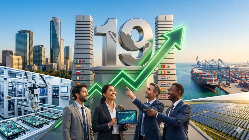 México ya está en el top 19 de países más atractivos para inversión