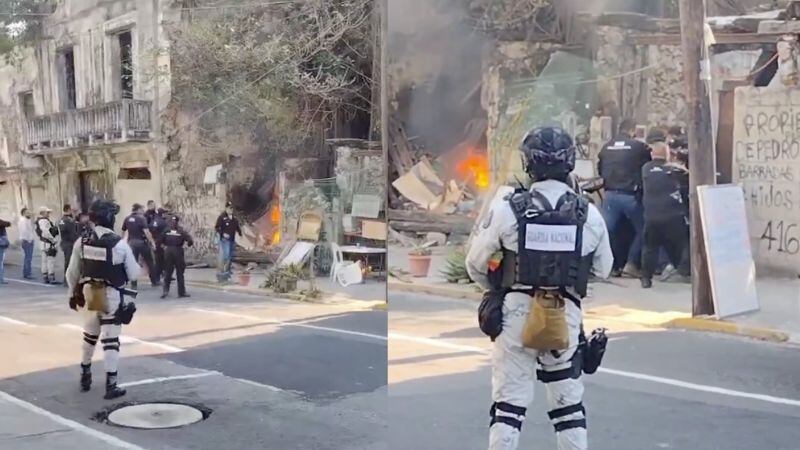 Hombre incendia vivienda para evitar desalojo en Veracruz