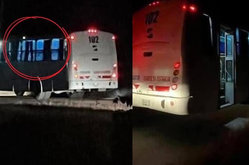 ¿Dónde están los pasajeros? Hallan autobús abandonado y con pertenencias en carretera Valles