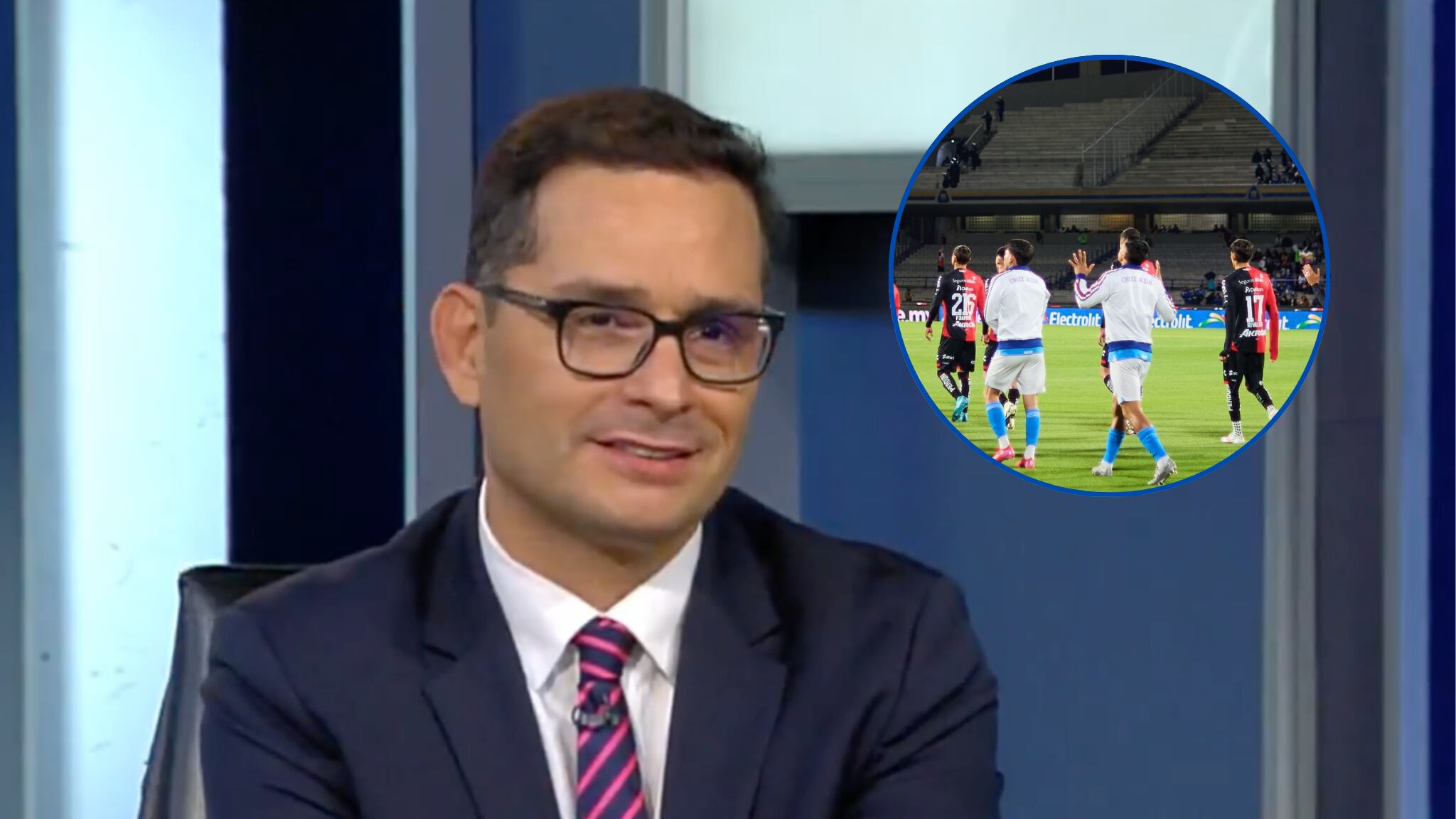 Gustavo Mendoza se burla de Cruz Azul por la asistencia de su público en la jornada 1 ante Atlas