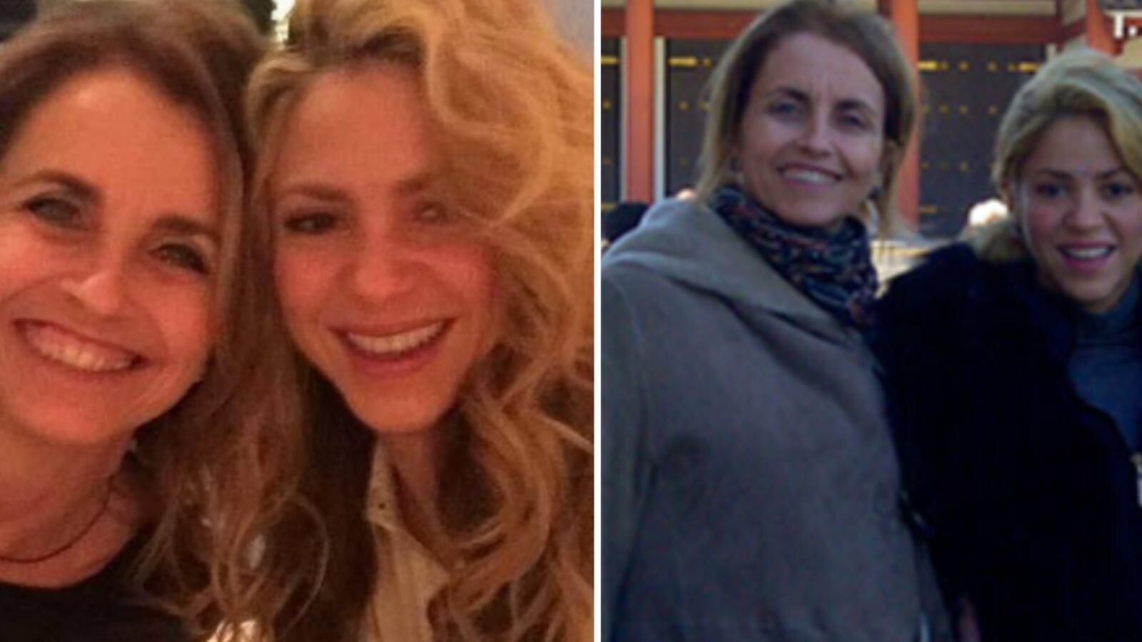 Shakira y su suegra montserrat bernabeu