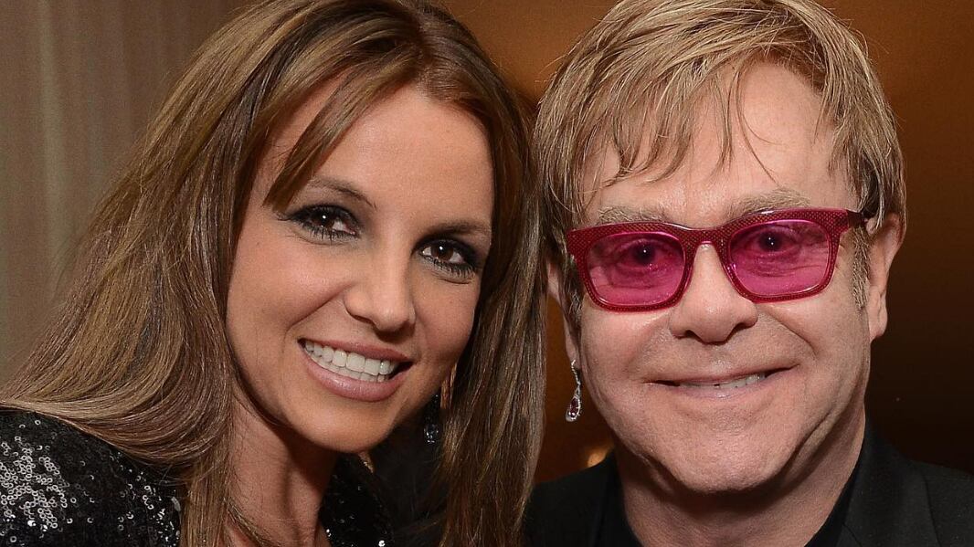 Britney Spears y Elton John. / Foto: Instagram.