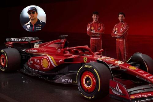 Sainz y Leclerc presumen su nuevo Ferrari para desafiar a Checo Pérez su RB