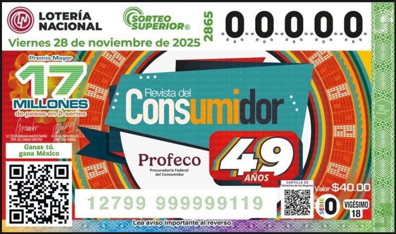 Lotenal billete Profeco