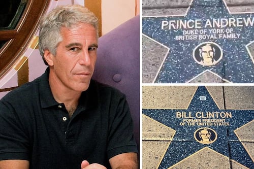 Amigos de Epstein ya tienen su estrella… en el “Paseo de la vergüenza”