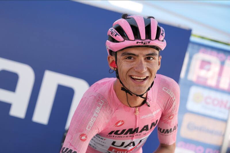 Isaac Del Toro en el Giro de Italia