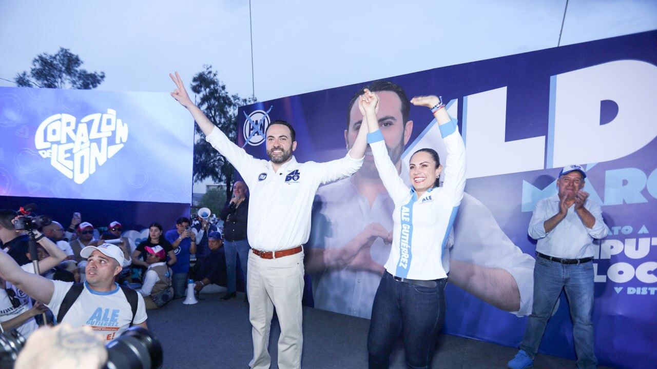 Aldo Márquez en su arranque de campaña.