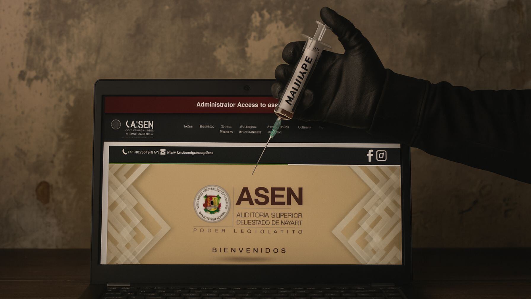 La Auditoría Superior de Nayarit tiene su portal comprometido tras la filtración de una credencial publicada en un foro clandestino de hackers.