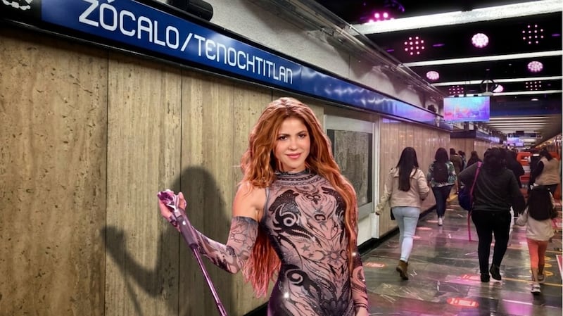 Shakira en el zócalo en la CDMX