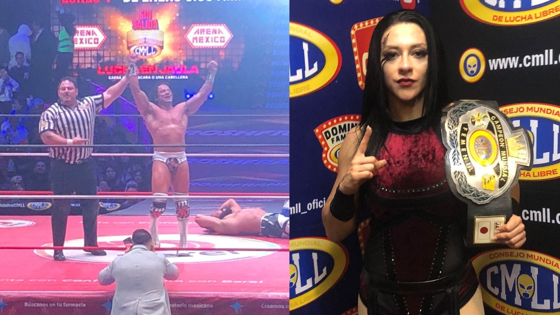 Volador Jr. y Stephanie Vaquer