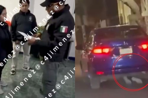 Video: Así le notificaron la orden de aprehensión a Gaby ‘N’ por arrollar a motociclista en Iztapalapa