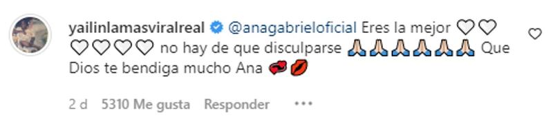 La respuesta de Yailin