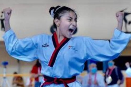 Brisa Aleck, la joven de 13 años que ha ganado siete veces el campeonato nacional de Taekwondo
