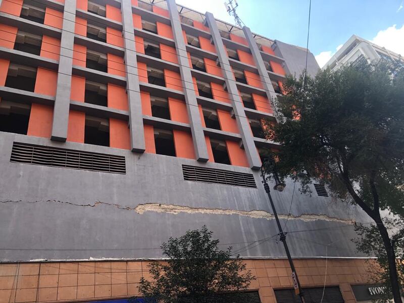 Inmueble dañado por sismo CDMX
