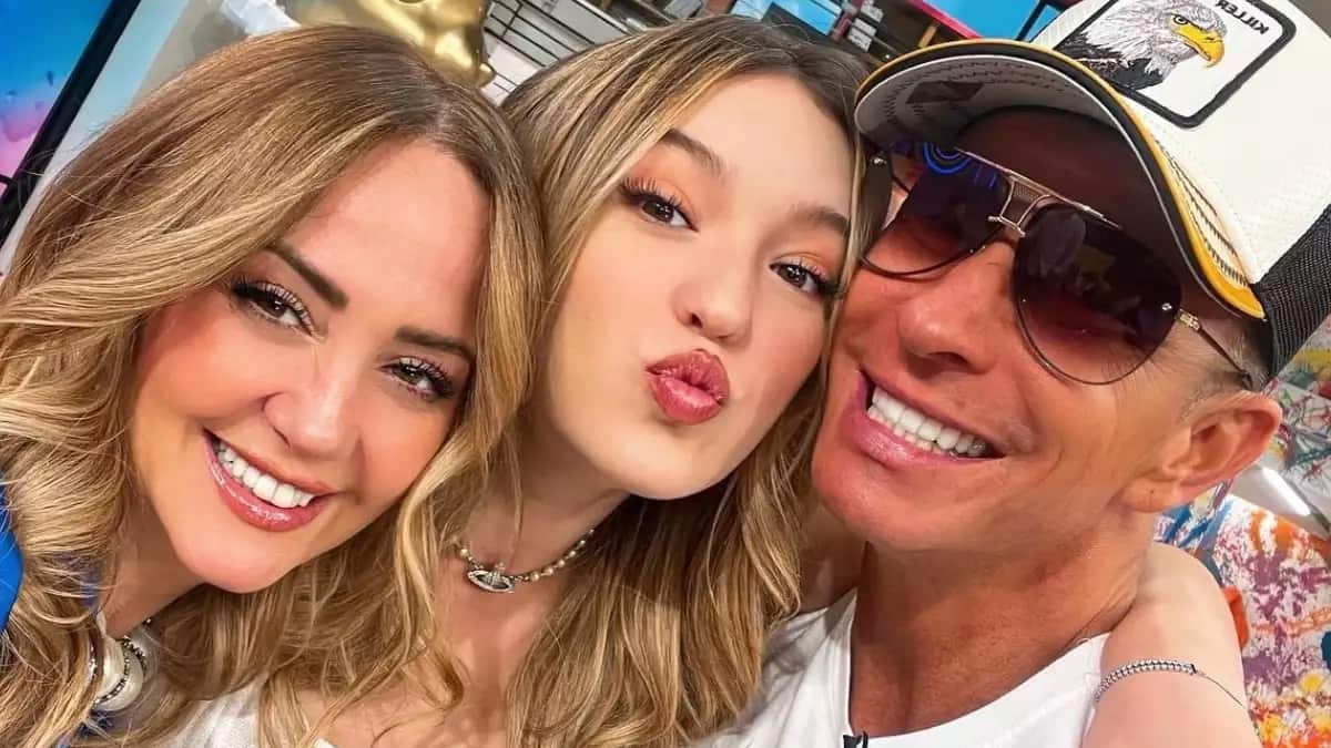 Andrea Legarreta, Mía Rubín y Erik Rubín