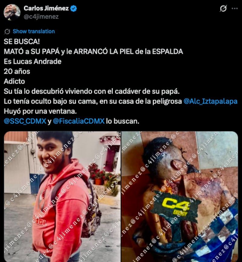 Se busca a Lucas Andrade