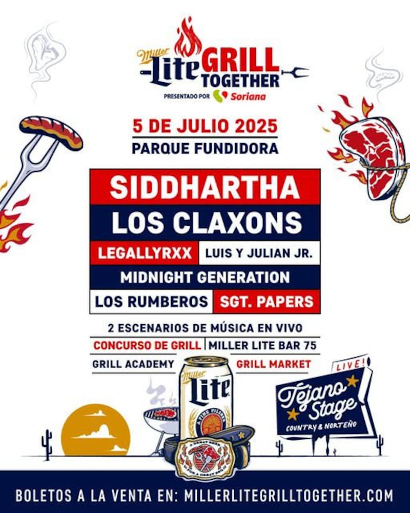 Siddhartha, Los Claxons, Los Rumberos y Sgt. Papers serán los artistas que le pondrán sabor a una tarde que comenzará entre brasas y terminará en fiesta total