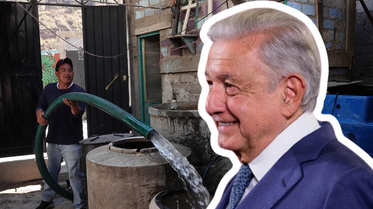 El presidente habló del desabasto de agua en el Valle de México y del denominado "día cero"
