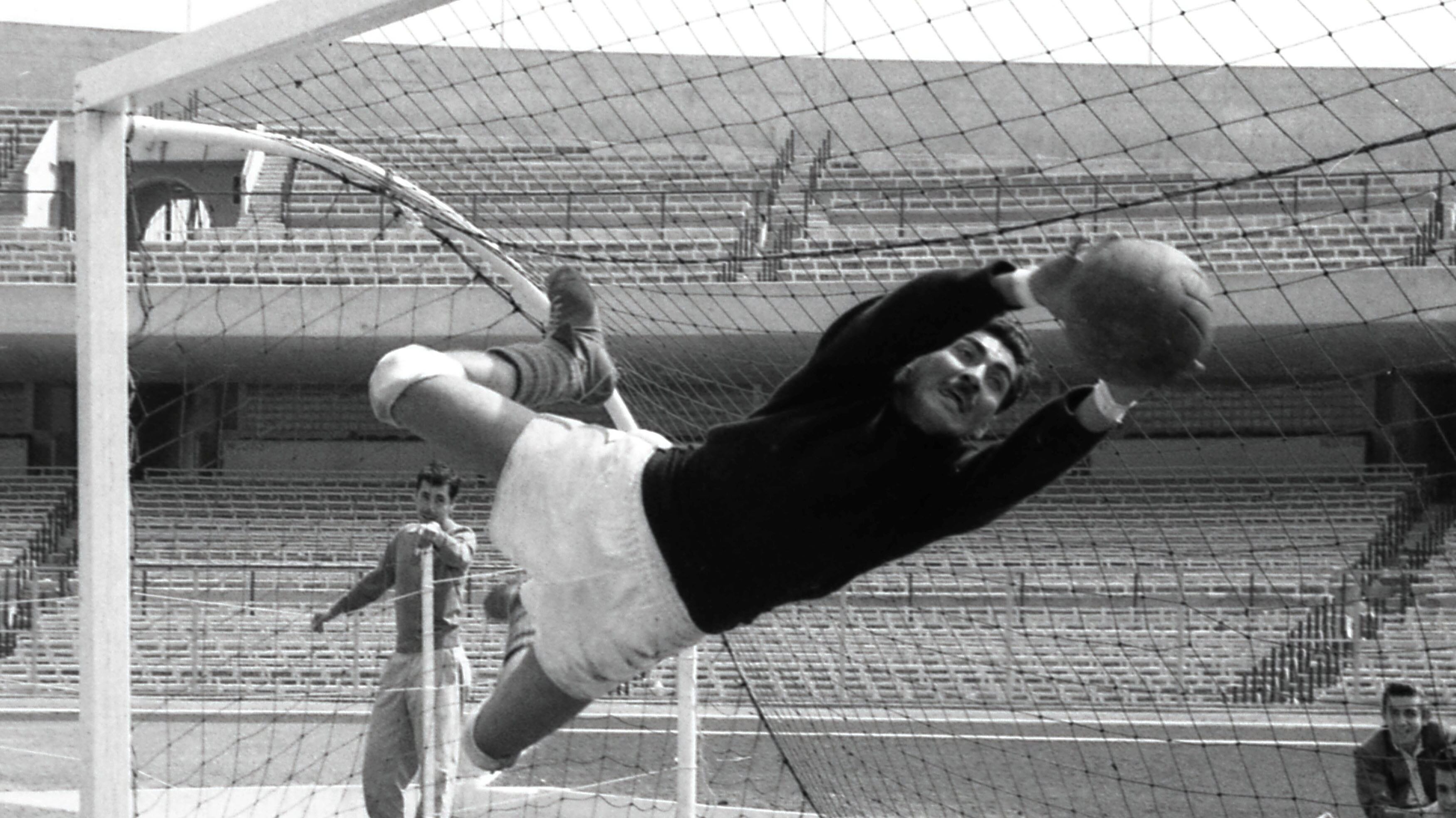 Antonio Carbajal en el Mundial de Suecia 1958.