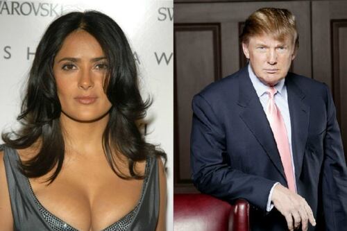 “No saldría con él, ni aunque estuviera soltera”: Salma Hayek recuerda cuando Donald Trump quería conquistarla