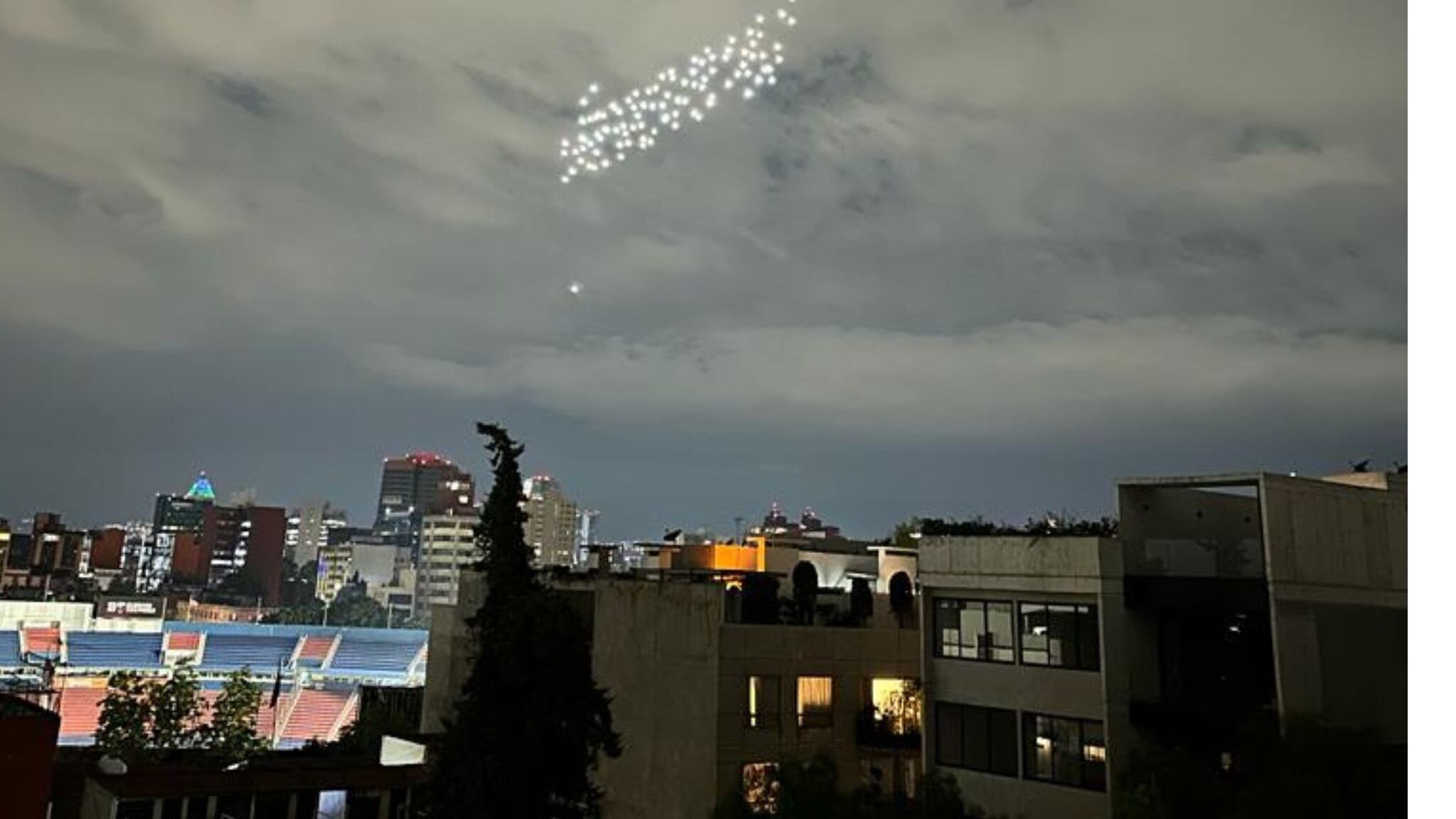 Espectáculo de drones en CDMX.