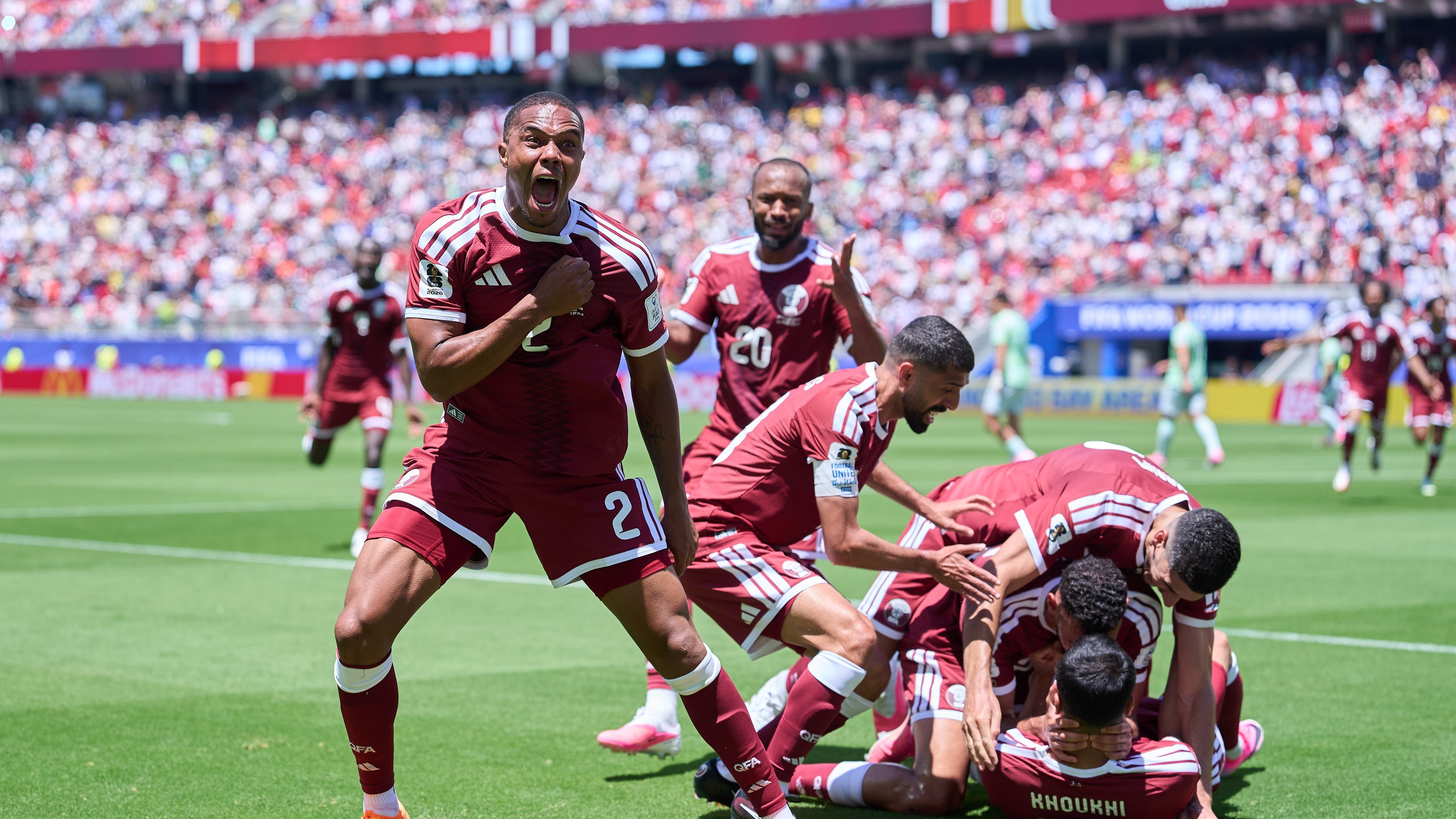 Qatar consiguió un resultado de oro en su primer partido de la justa.