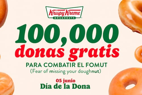 Krispy Kreme, te regalamos una docena.