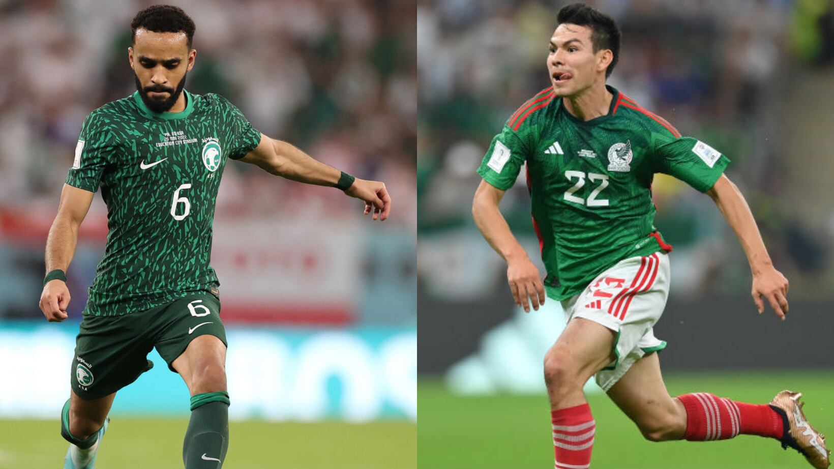 Arabia Saudita y México se enfrentan este miércoles.