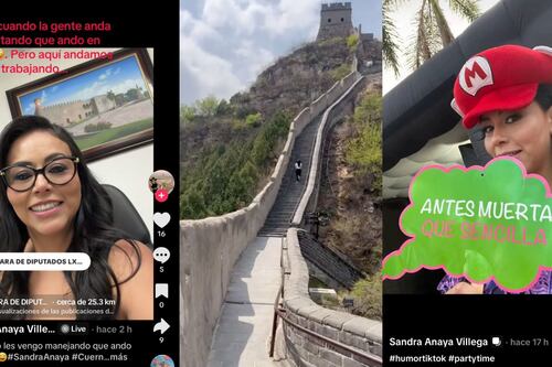 #MorenaTour: Critican a diputada Sandra Anaya por grabarse haciendo ejercicio en la Muralla China