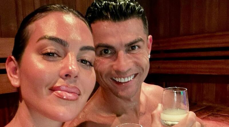 Georgina Rodríguez y Cristiano Ronaldo.