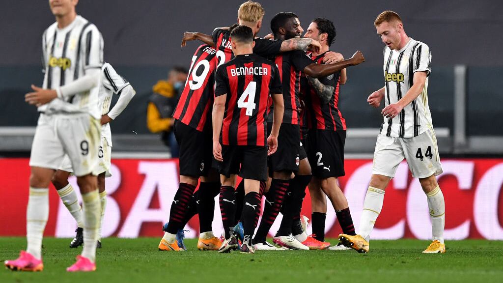 Juventus es goleado por el Milan y sale de puestos de la Champions League