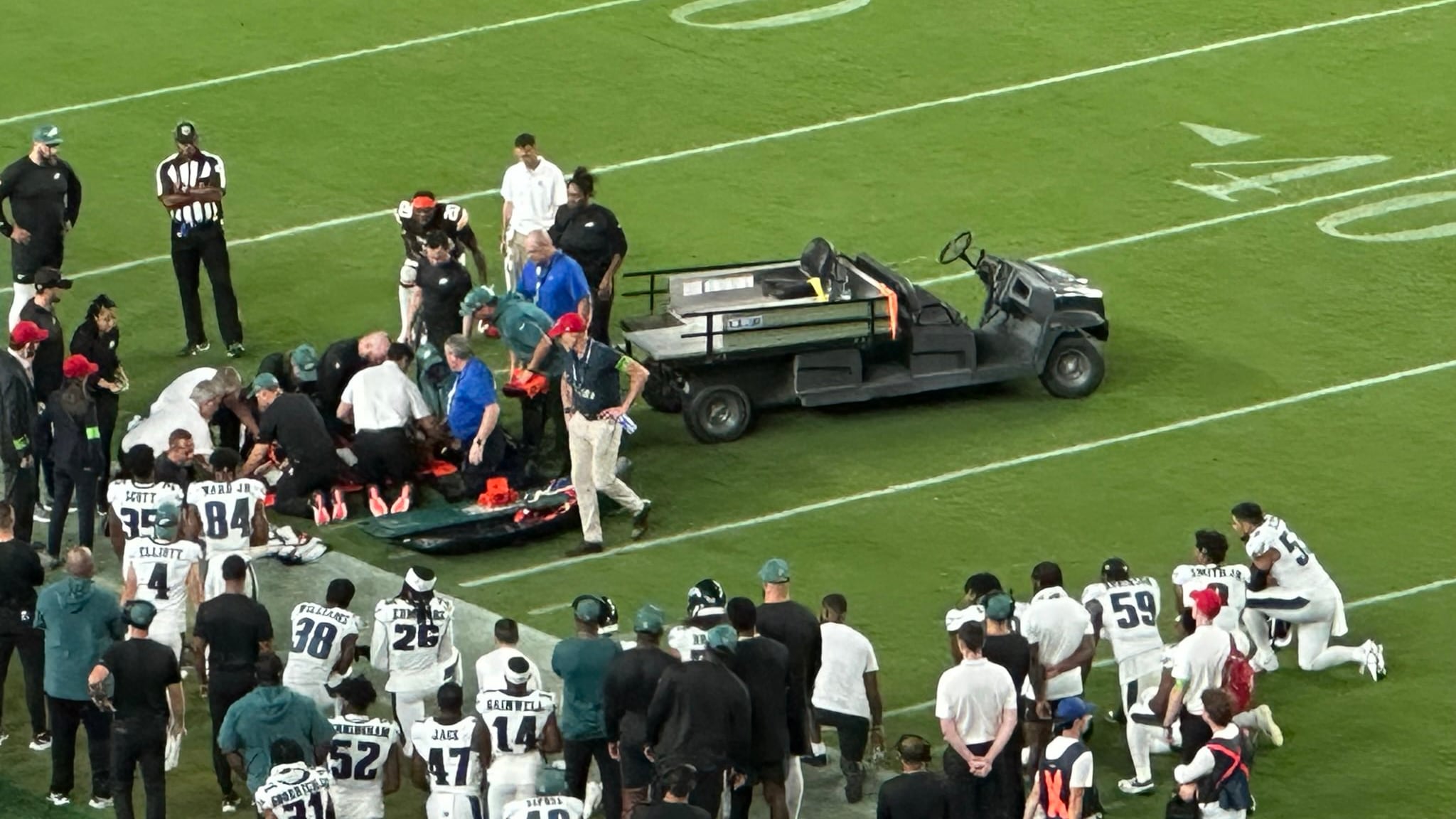 Tyrie Cleveland fue atendido en el campo I ESPECIAL