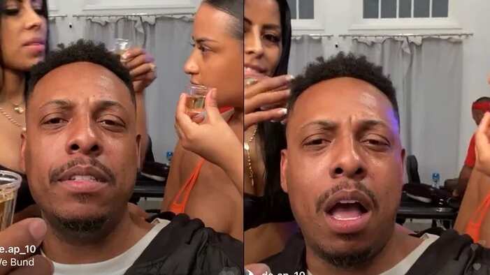 Ex estrella de Celtics Paul Pierce realiza transmisión acompañado de strippers