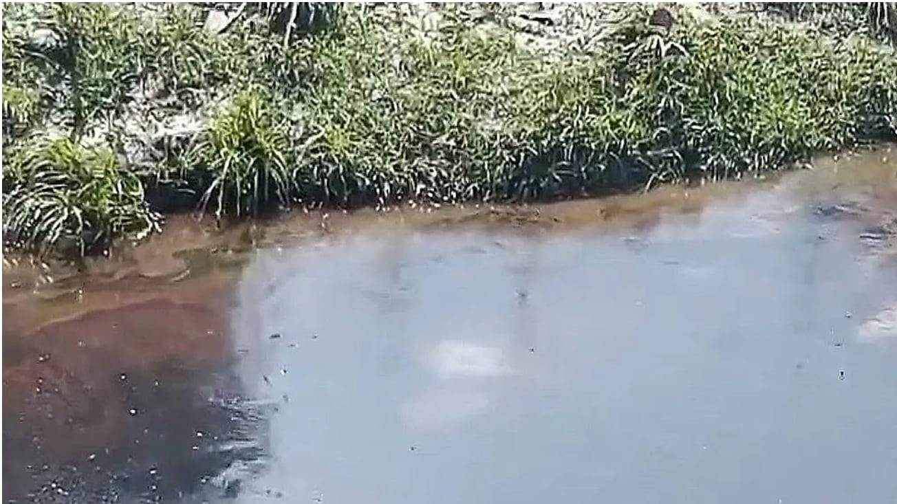 Contaminación de ríos por hidrocarburo