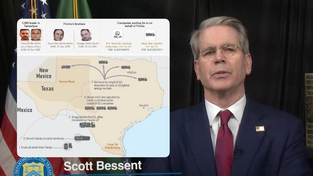 El Tesoro Señala a Gran Cartel Mexicano Involucrado en Robo de Combustible y Tráfico de Fentanilo