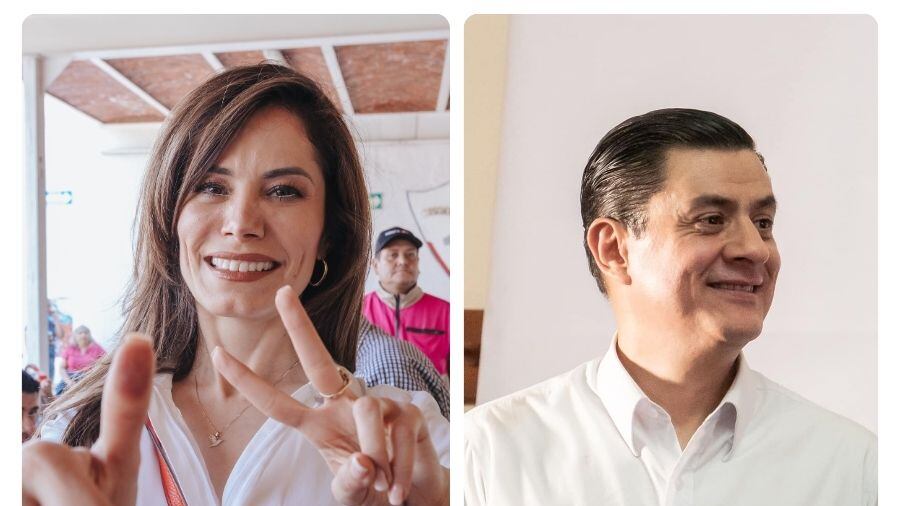 Verónica Delgadillo y José María Martínez, uno de los dos ganará Gdl. Foto: Redes sociales.