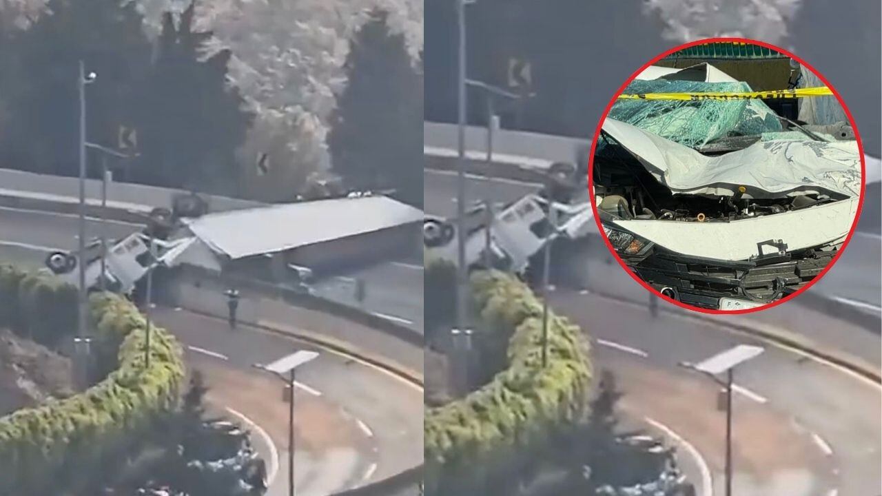 Volcadura de tráiler en la México-Cuernavaca