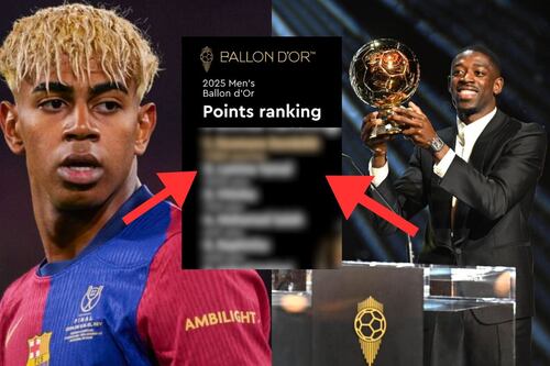 Revelan la abismal ventaja de Dembéle sobre Lamine Yamal en el Balón de Oro 2025
