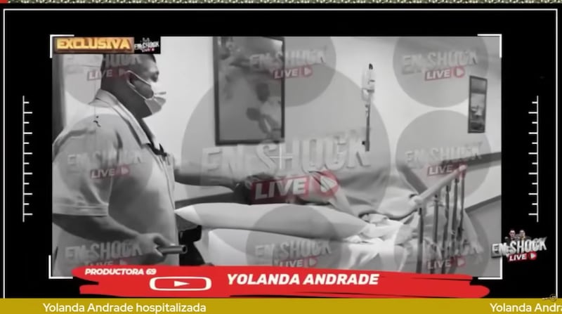 Hospitalización de Yolanda Andrade