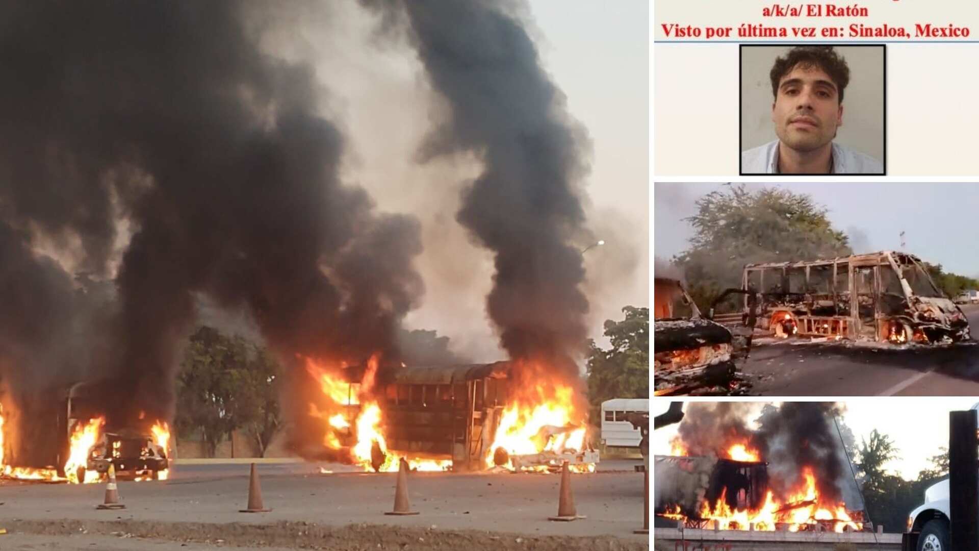 Operativo para captura de Ovidio Guzmán desata caos en Sinaloa.